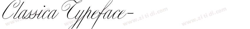Classica Typeface字体转换